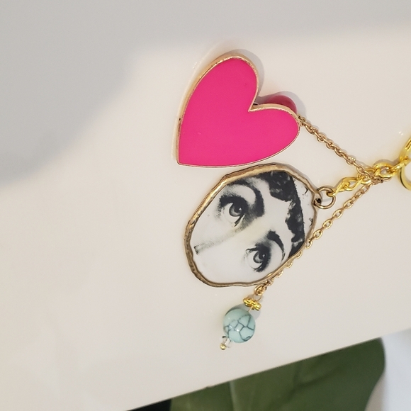 LUXURY MYSTICAL BAG CHARM VICTORIAN COACH BIRKIN ACCESSORY PINK HEART - Picture 5 of 5